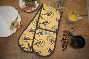 Goldfinch Print Oven Gloves
