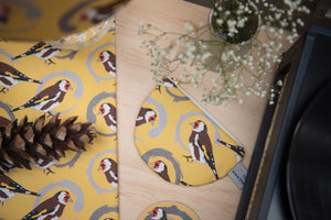 Goldfinch print purse