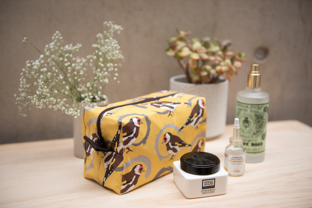 Goldfinch Print Wash Bag