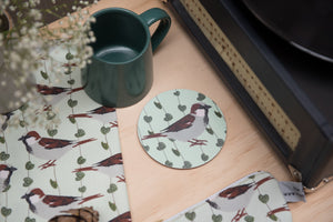 House Sparrow Print Coaster