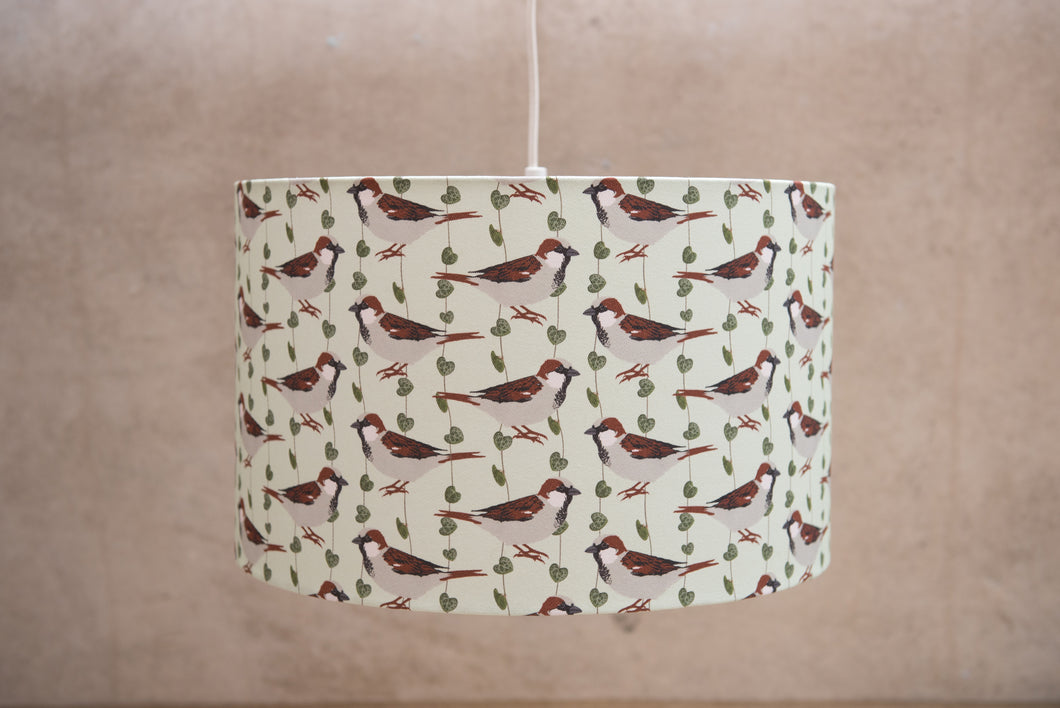 House Sparrow Print Lampshade