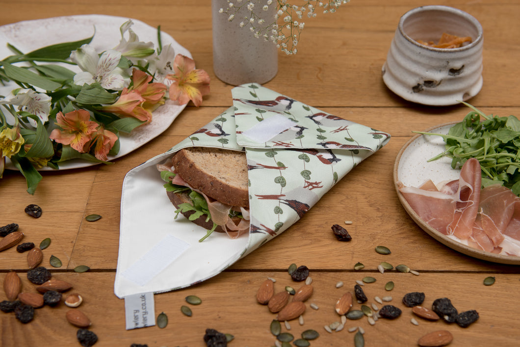House Sparrow Print Sandwich Wrap