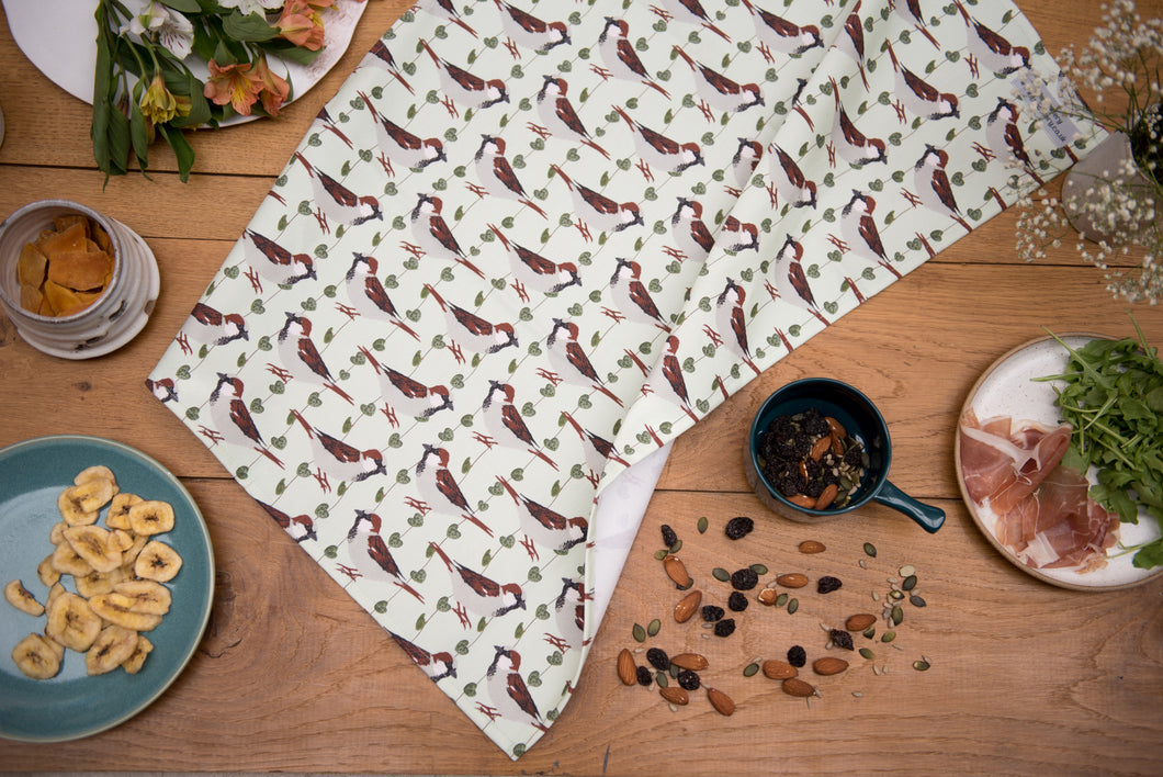 House Sparrow Tea Towel