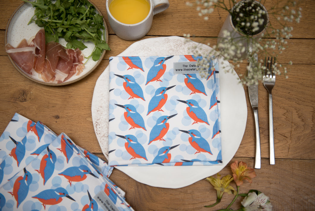 Kingfisher Print Napkin Set