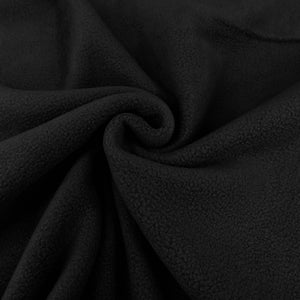 Plain Black Polar Fleece