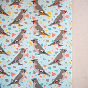Waxwing Print Cotton Drill Fabric