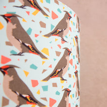 Load image into Gallery viewer, Waxwing Print Lampshade
