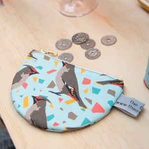 Waxwing Print Purse
