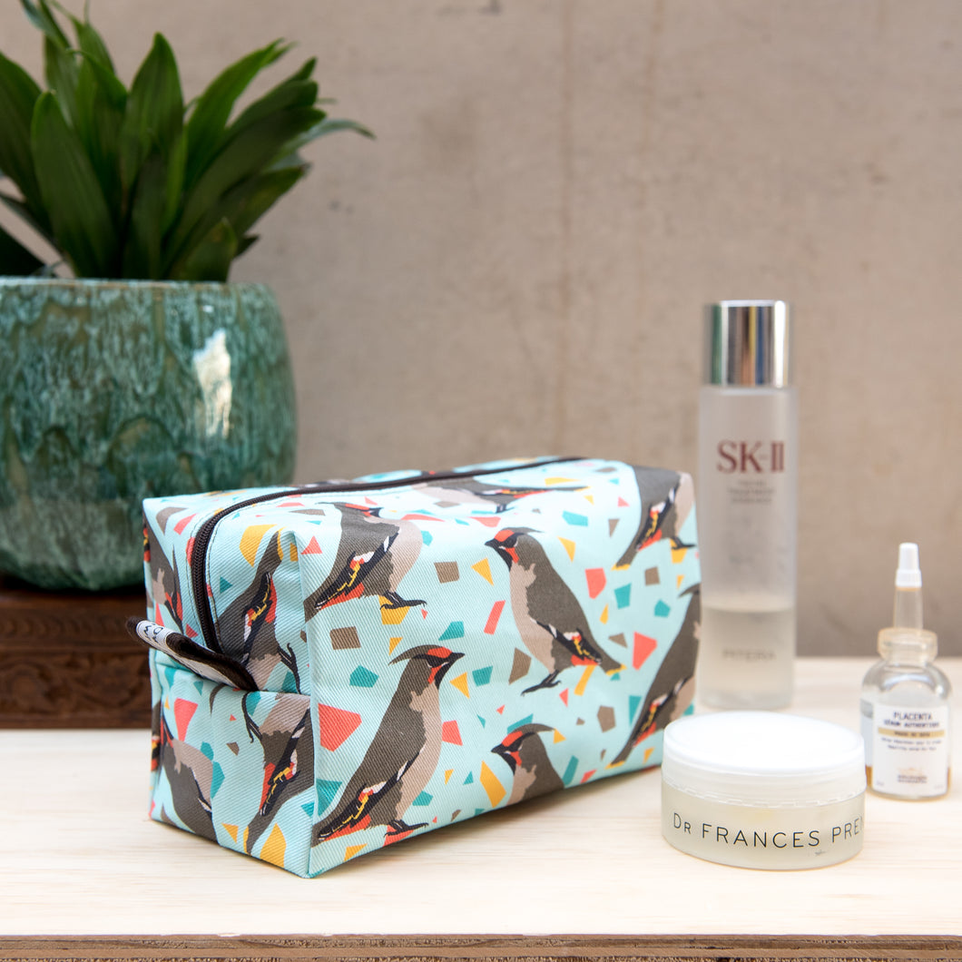 Waxwing Print Wash bag