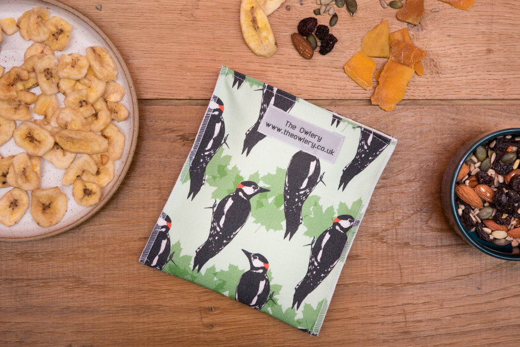 Woodpecker Print Snack Bag