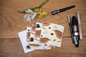 Wren Print Reusable Facial Pads