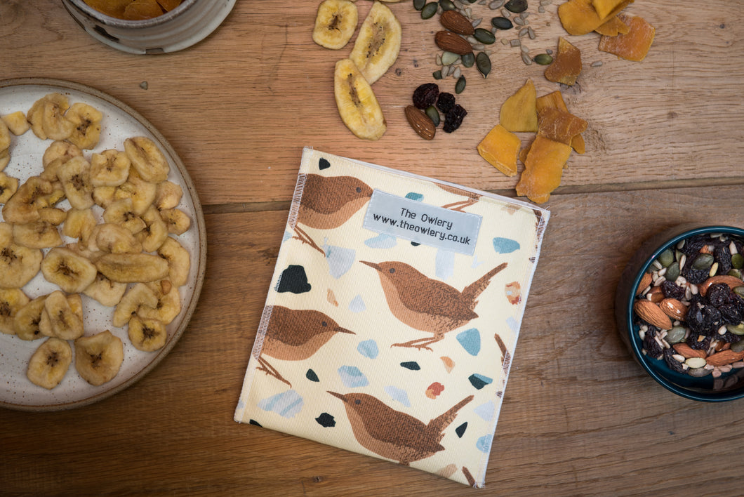 Wren Print Snack Bag