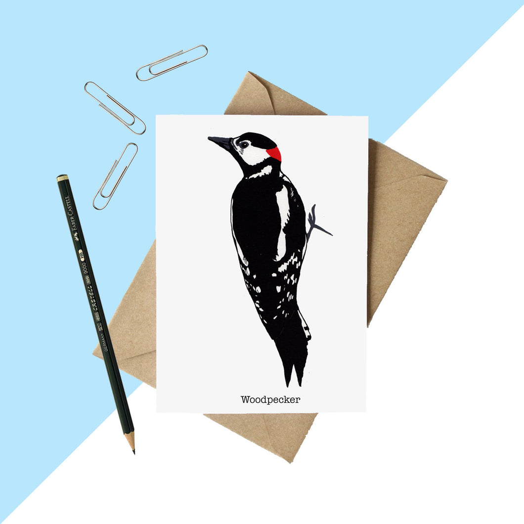 Woodpecker Greetings Card