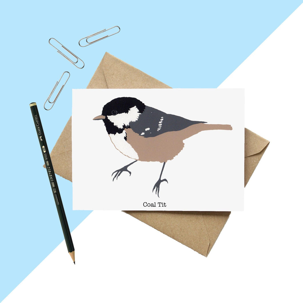 Coal Tit Greetings Card