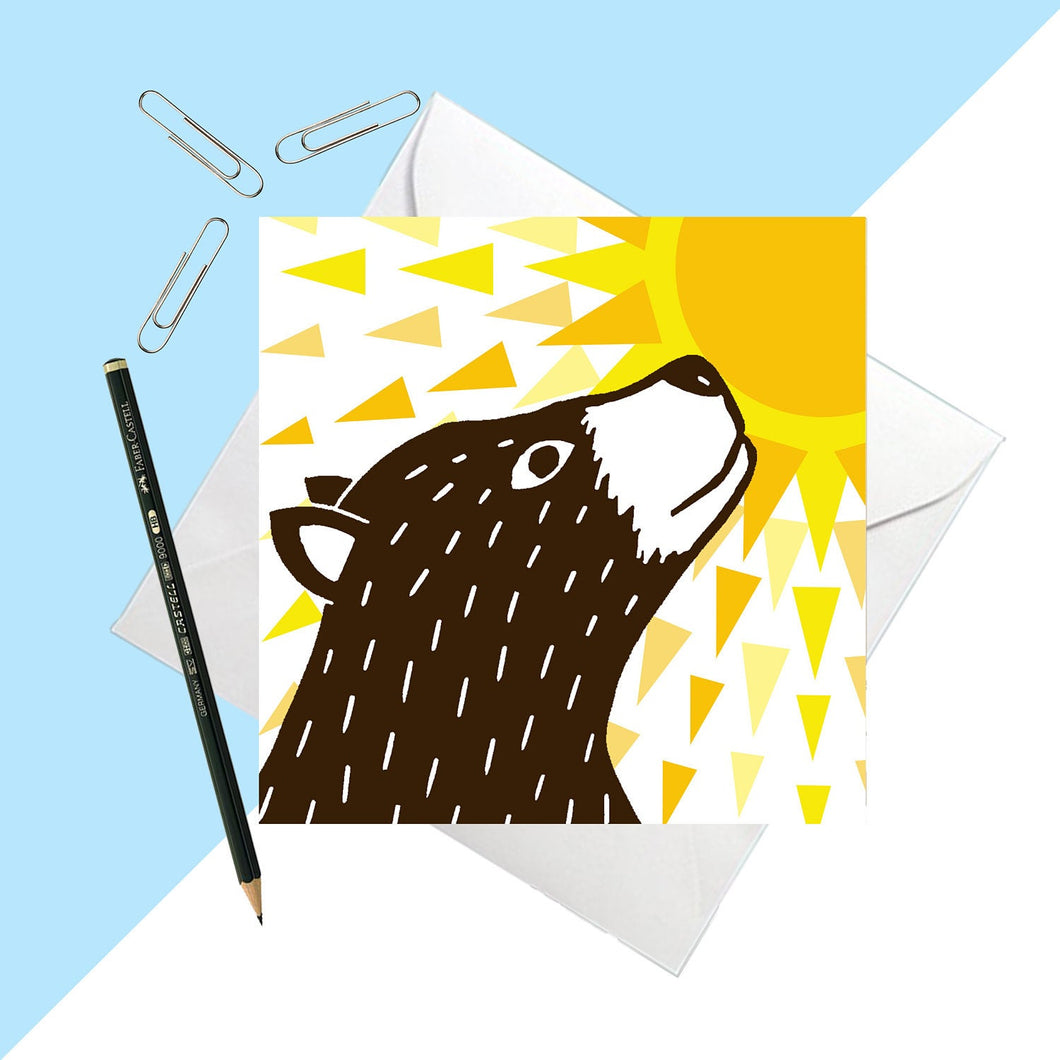 Sunny Days Bear Greetings Card