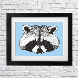 Raccoon Print