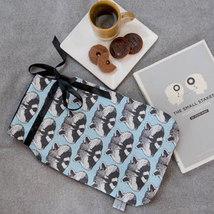 Raccoon Print Hot Water Bottle