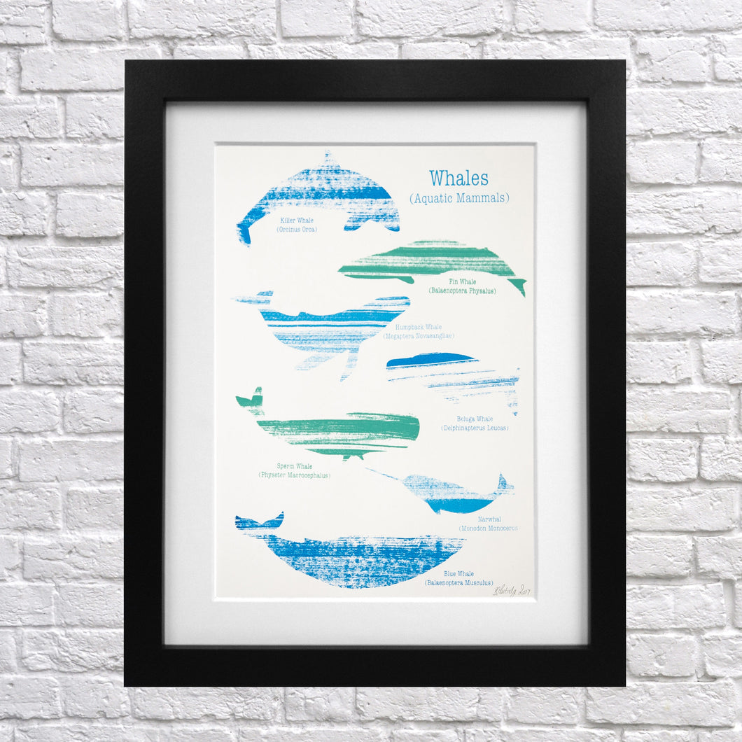 Whale Screen Print
