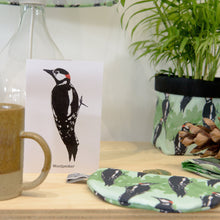 Load image into Gallery viewer, Woodpecker print purse
