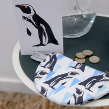 Load image into Gallery viewer, African penguin print purse
