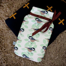 Load image into Gallery viewer, Coal Tit Print Hot Water Bottle
