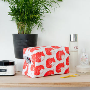 Fox Print Wash Bag