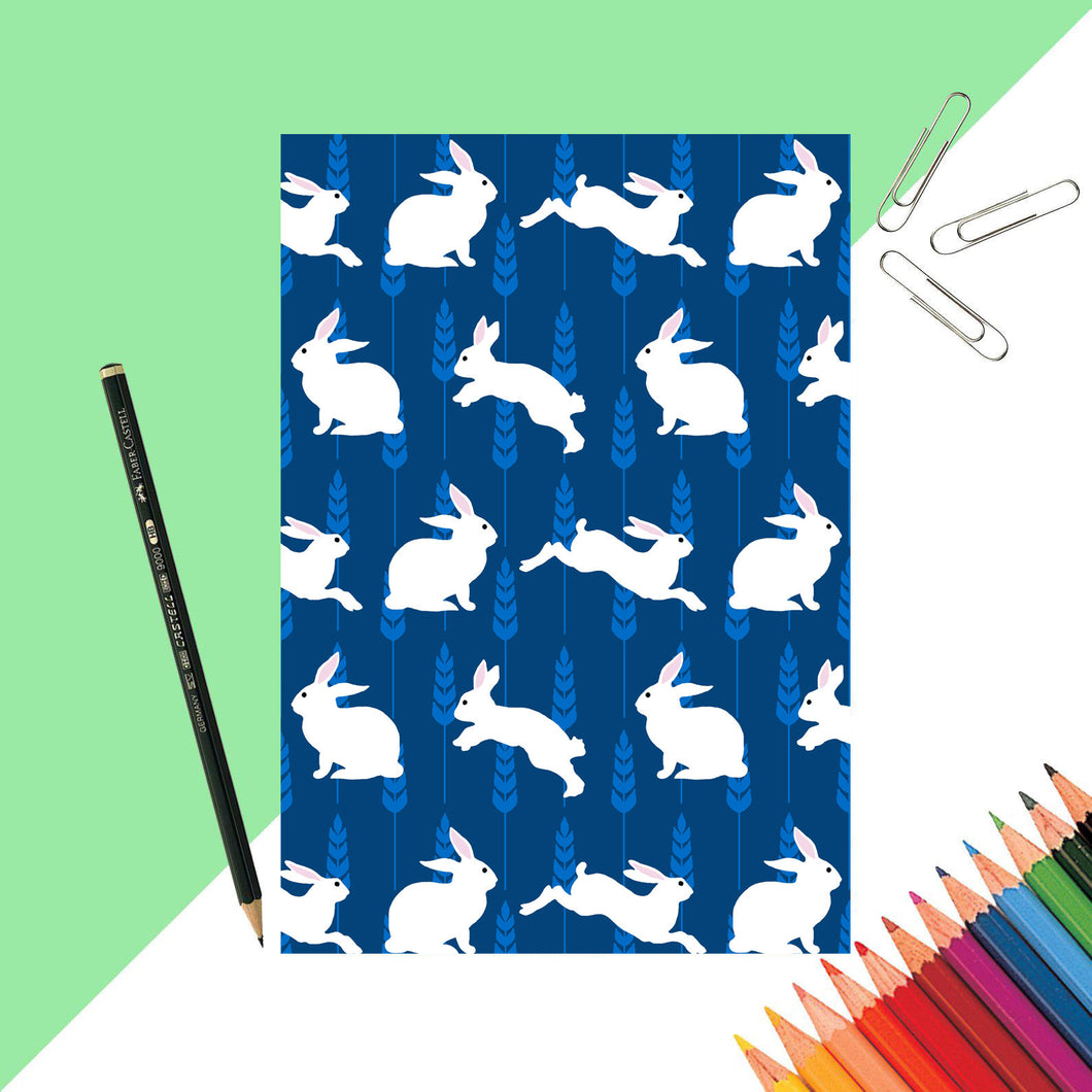 Rabbit Print Notebook